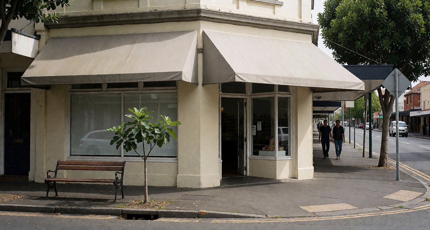 Box Hill side street outside the office